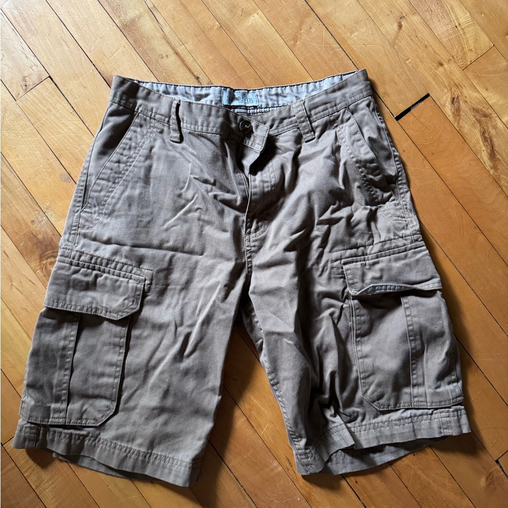 Tan Cargo Shorts